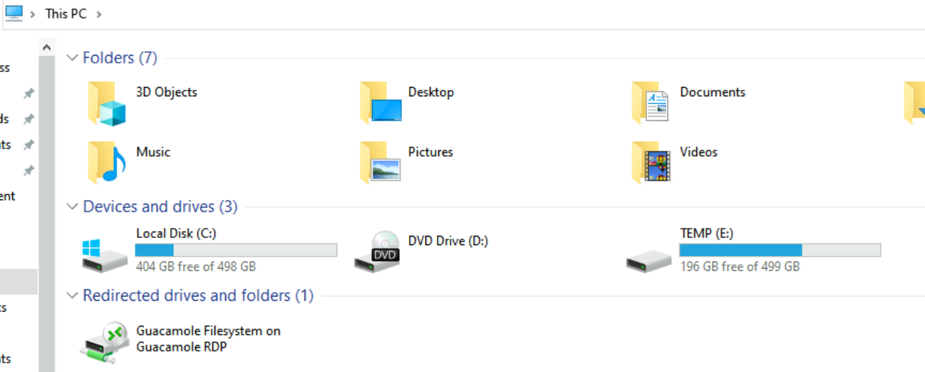 gdrive temp drive